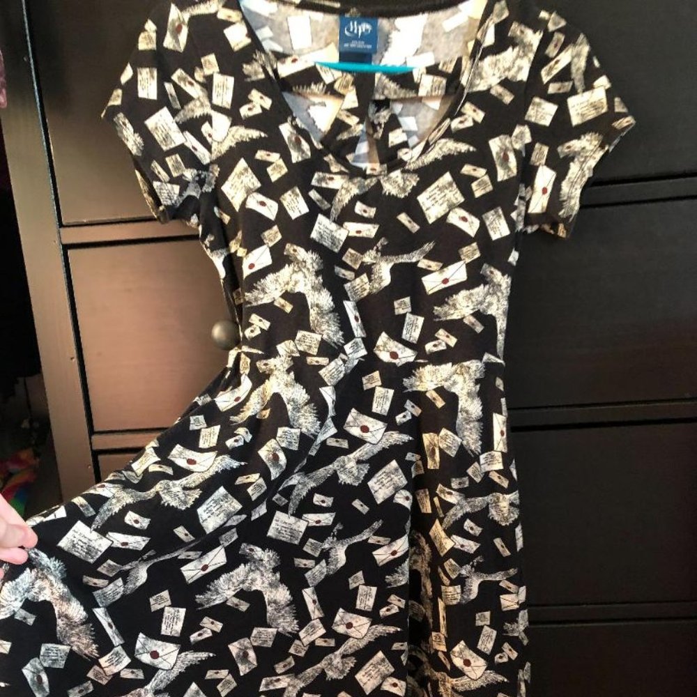 Hedwig/Hogwarts Letter Hot Topic mini Dress size Small